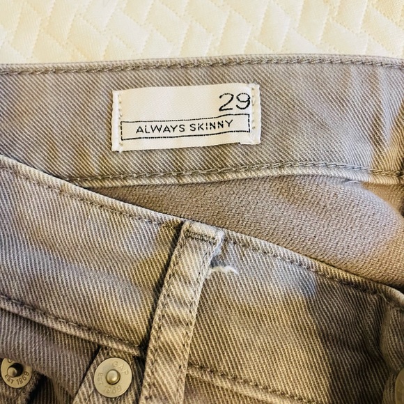 Grey skinny zip ankle Gap Always Skinny jean - Picture 5 of 8